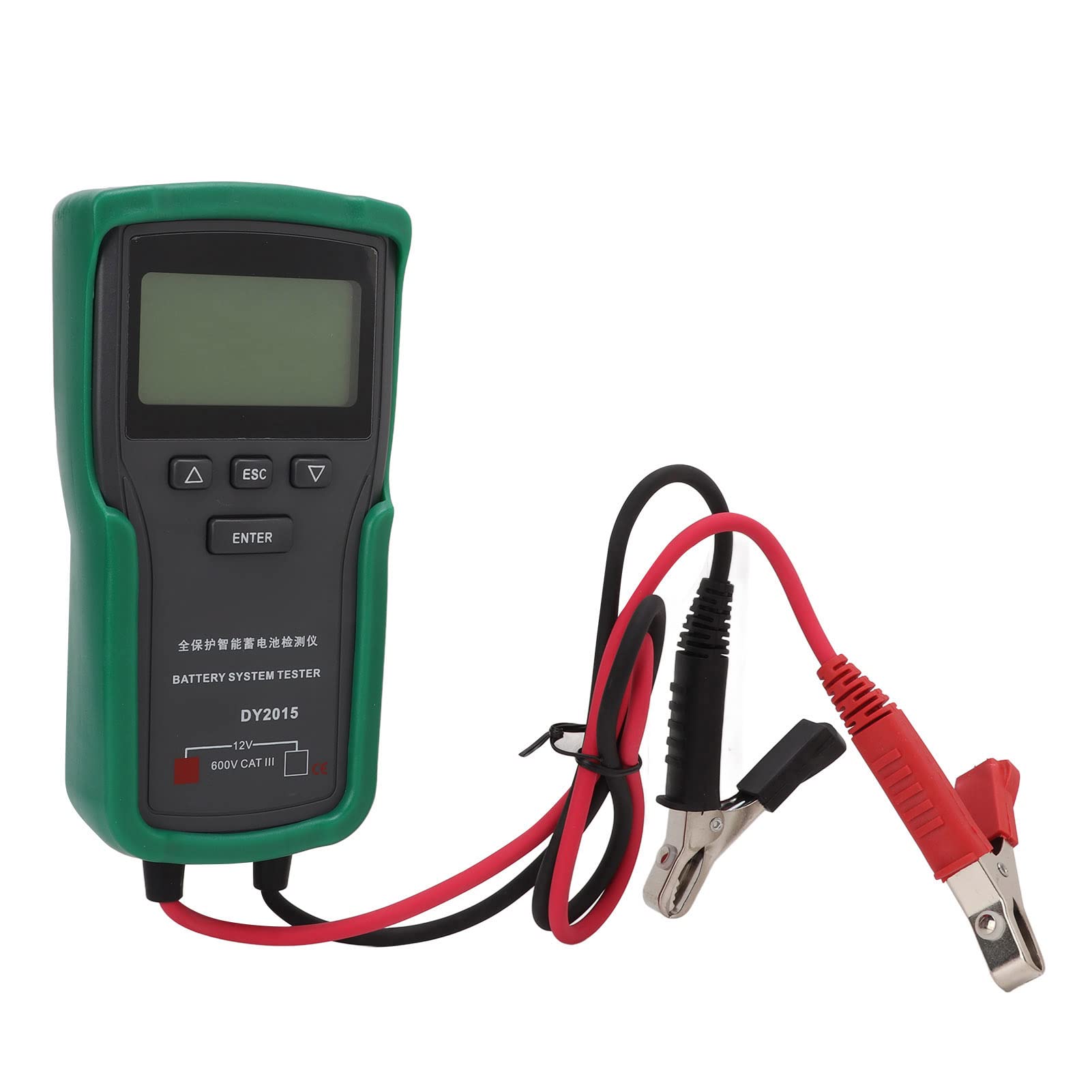 Tester per Batterie per Autoveicoli da 12 V, Analizzatore di Batterie per Auto Digitali in Materiale ABS per Auto e Camion con Ispezione di Avvio e Ricarica
