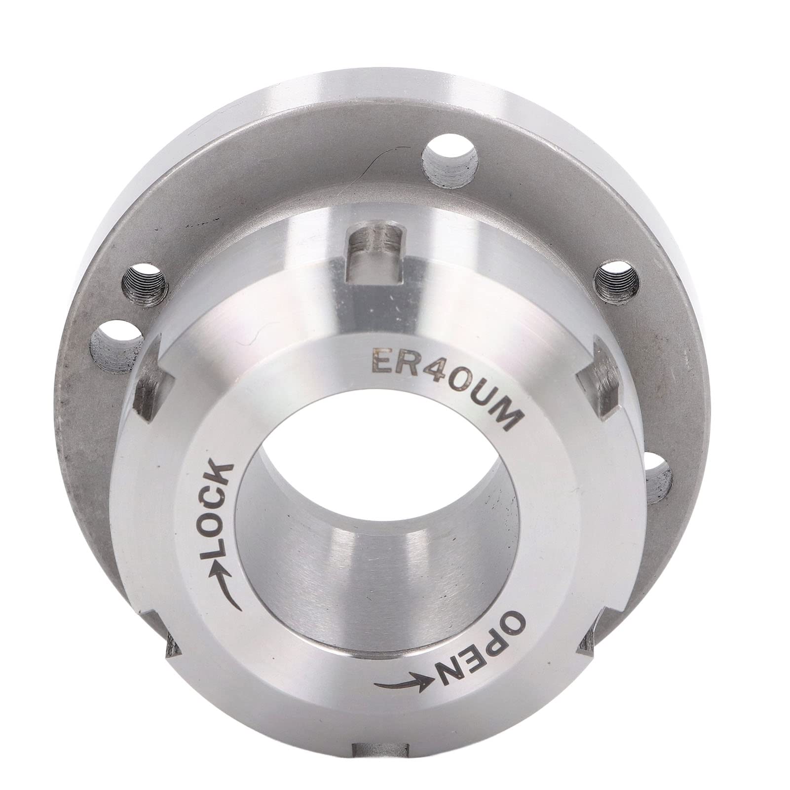 Portabrocas de sujeción, Repuesto Compacto para Torno de fresadora CNC ER40 de 80mm de diámetro para Torno de fresadora CNC de Acero al Carbono