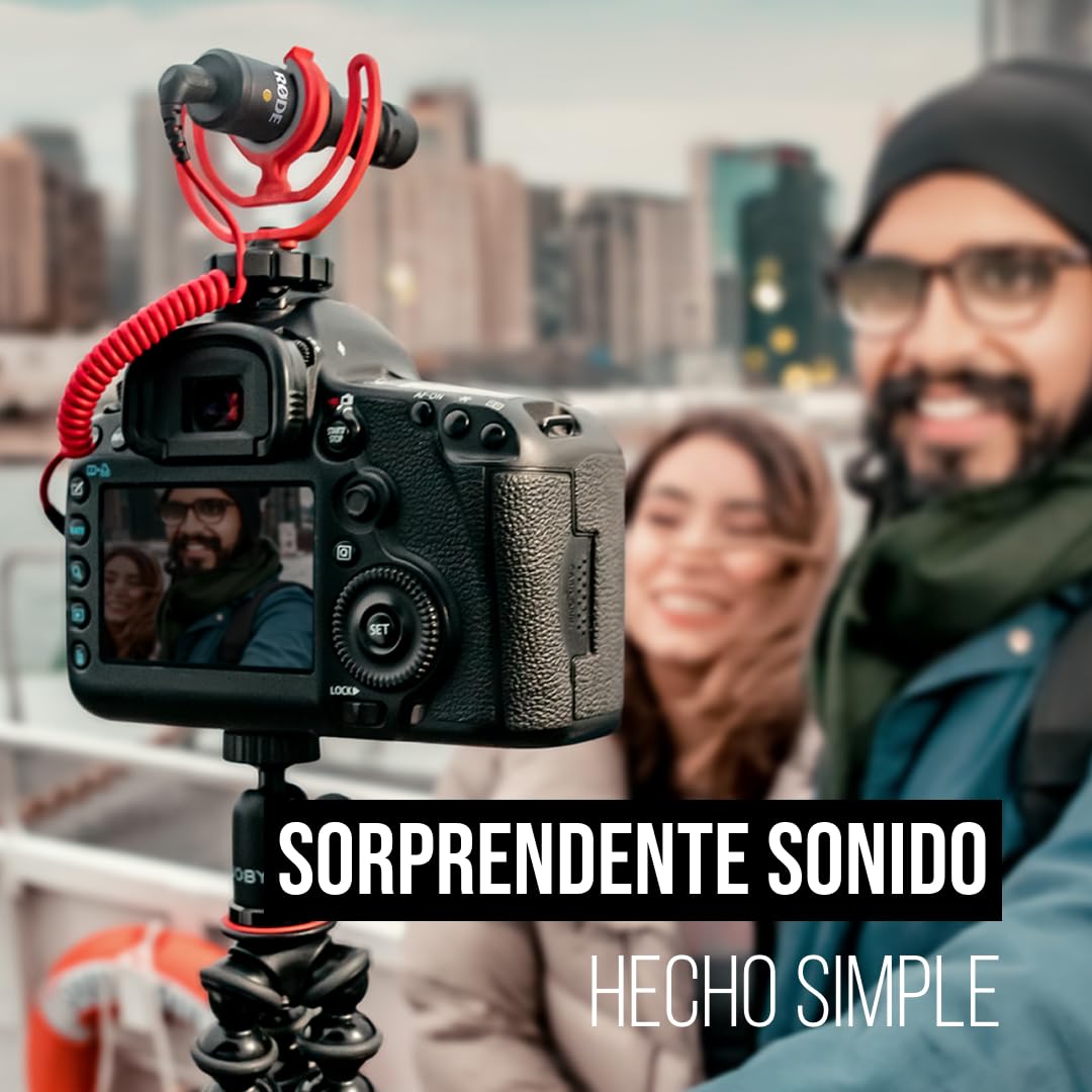 RØDE VideoMicro Micrófono direccional compacto para cámara de grabación cinematográfica y creación de contenido en exteriores