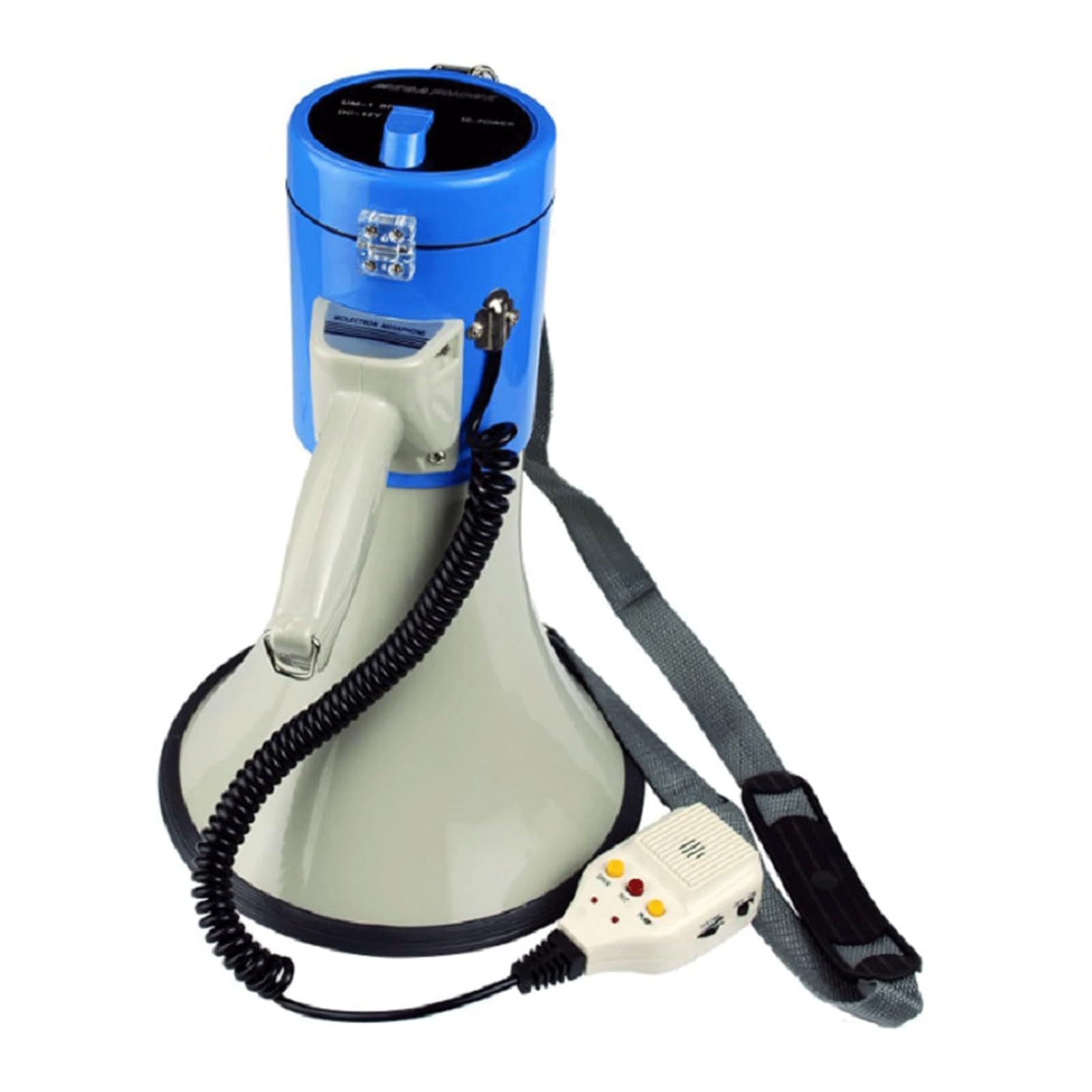 POCHY Moda Megáfono Megáfonos portátiles Megáfono de Mano de Alta Potencia de 50 W con Altavoz de megáfono de Carga de grabación Altavoz de megáfono para Exteriores Bonito