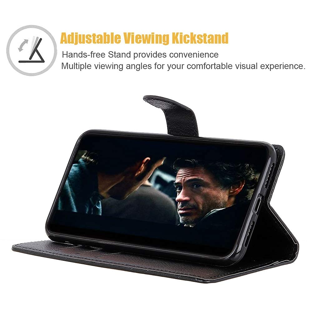 HAOYE Cover per Xiaomi Poco F5 PRO 5G, Custodia per Cellulare Portafoglio in Pelle Goffrata con Motivo, con Vani di Carte e Chiusura Magnetica Cover, Verde