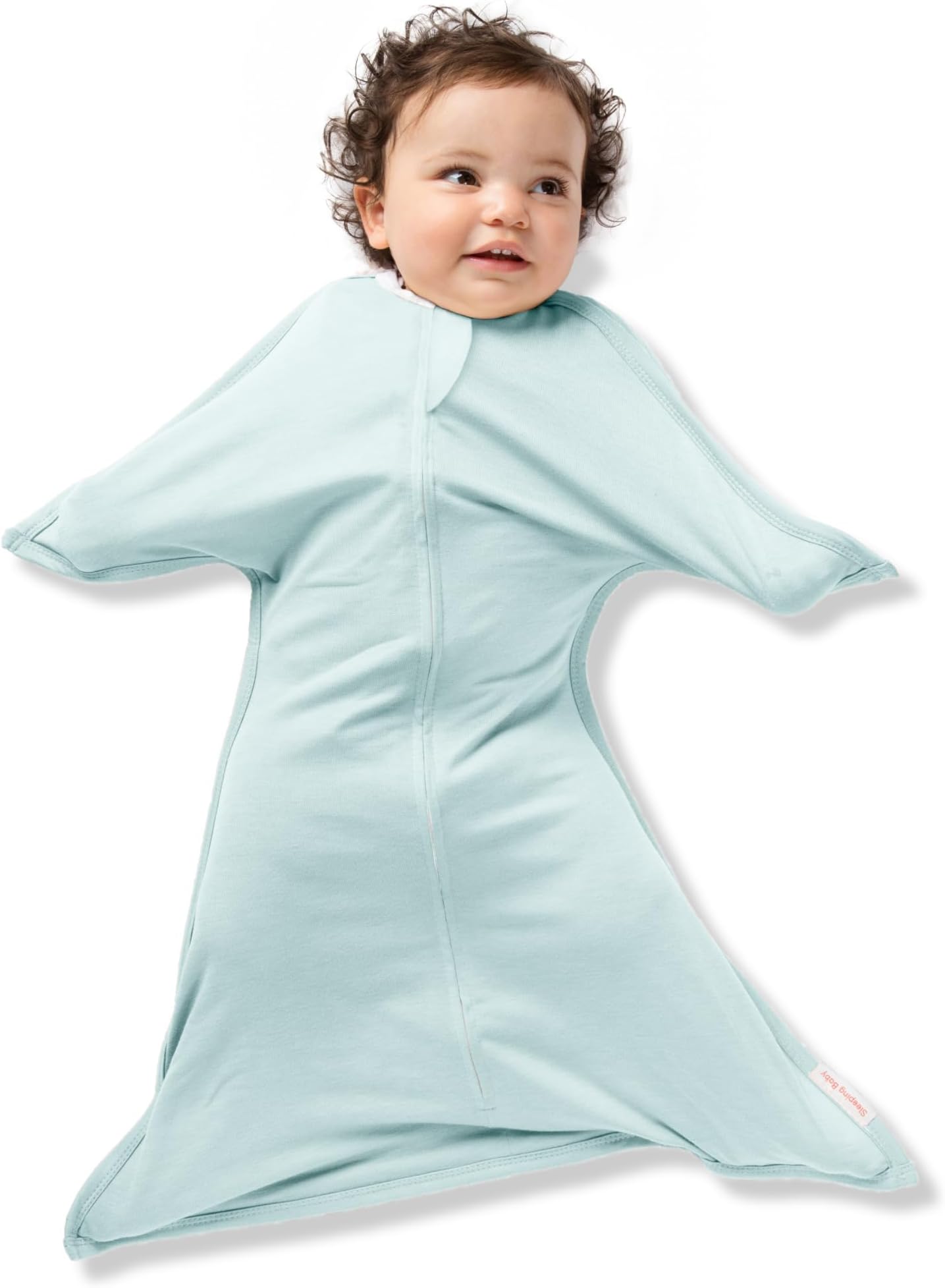 Zipadee-Zip Transition Swaddle - Cozy Baby Swaddle Blanket with Zipper Convenience - Roomy Wearable Blanket for Easy Diaper Changes - Classic Mint, X-Small (3-6 Month)