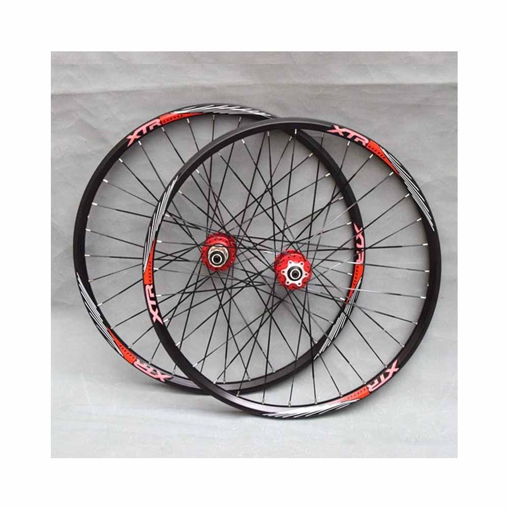 Juego De Ruedas De Bicicleta De Montaña 26" 27.5" 29", Cassette De 8 9 10 Y 11 Velocidades, Llantas De Aluminio De Doble Pared con Freno De Disco, Neumáticos De 1.75 A 2.3",100/135mm QR