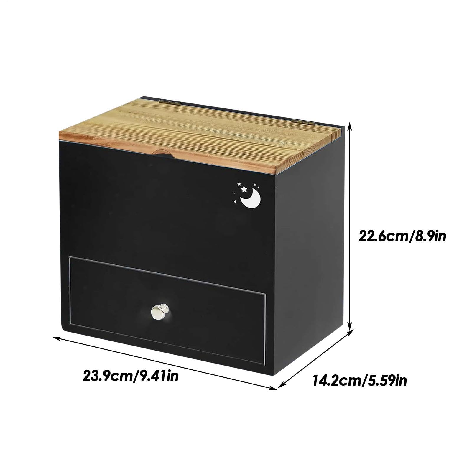 Tampon-Aufbewahrungsbox – Hygiene-Halter aus Holz, dekorativer Kosmetik-Präsentationsbehälter, kompakter Pad-Organizer, Badezimmer-Theke, Arrangement-Einheit, für Zuhause, Wohnung, Spa, Schönheit