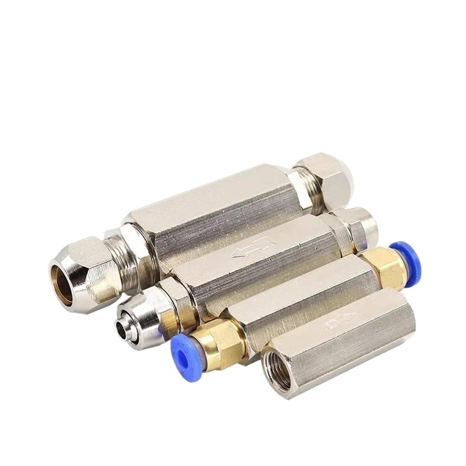Dkgnyxnplj Cv-02 W Pc8-02 5Pcs Brass Pneumatic Check Valve 1 Way Non-Return Valve(,5 Pcs)