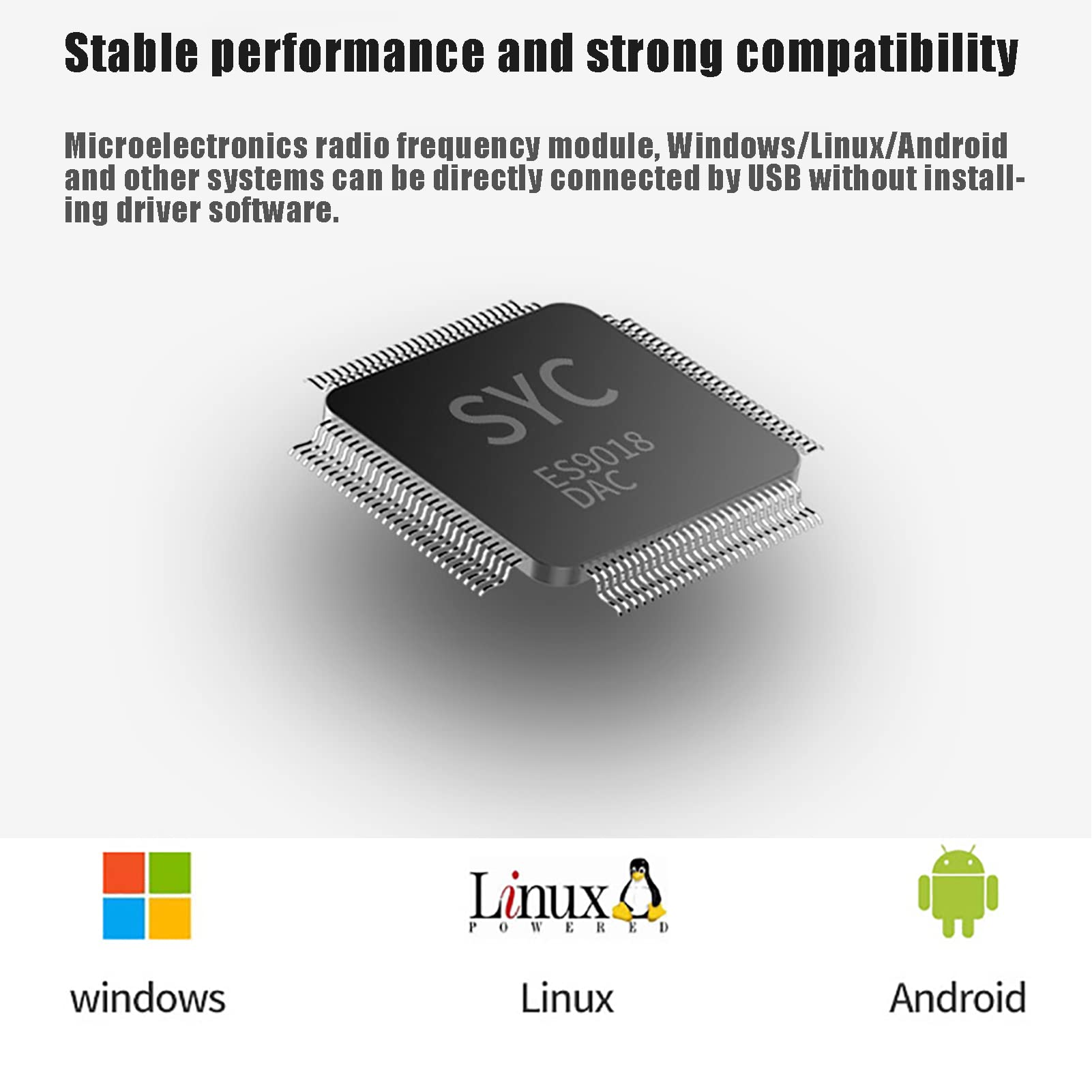 Lector RFID de identificación de 125 KHz para tarjeta TK4100/EM4100/EM4200, emulación de teclado USB, compatible con sistema Windows/Android/Liunx + 5 tarjetas
