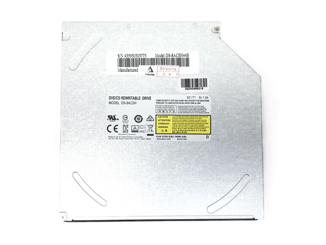 T-ProTek Super Multi DVD/CD Rewriter Slim SATA Drive Burner Compatible for Aquado v1512v1511-v3, v1511