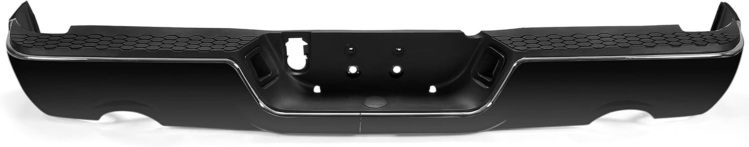 KUAFU Rear Step Bumper Assembly Compatible with 2009-2022 Dodge RAM 1500 W/Dual & license lamp W/O Sensor Holes Replacement For CH1103123 Two Packages