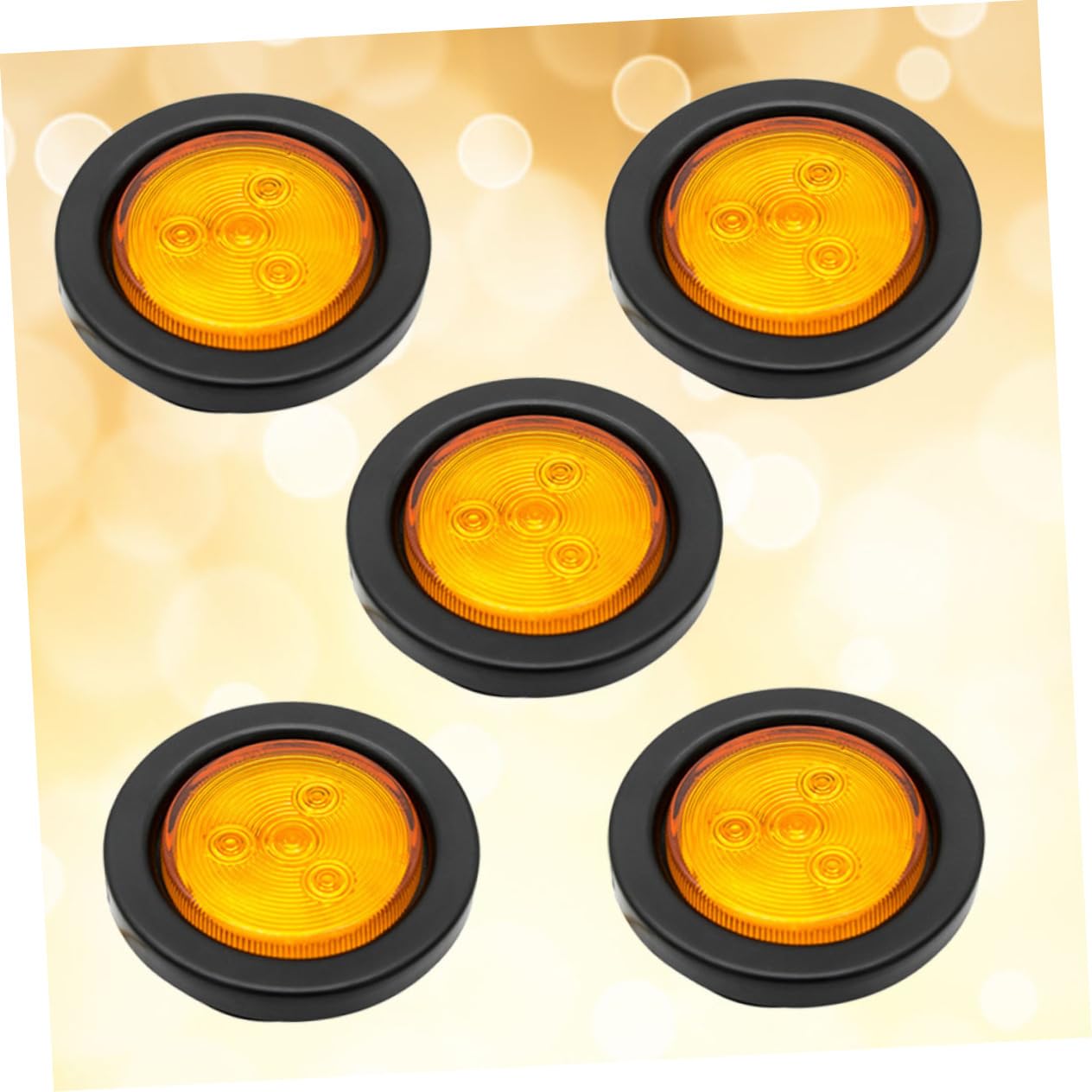 Alipis 5Pezzi Luce Laterale LED Gialli Per Camion e Alta Luminosità Facile Installazione Basso Consumo Durata Design