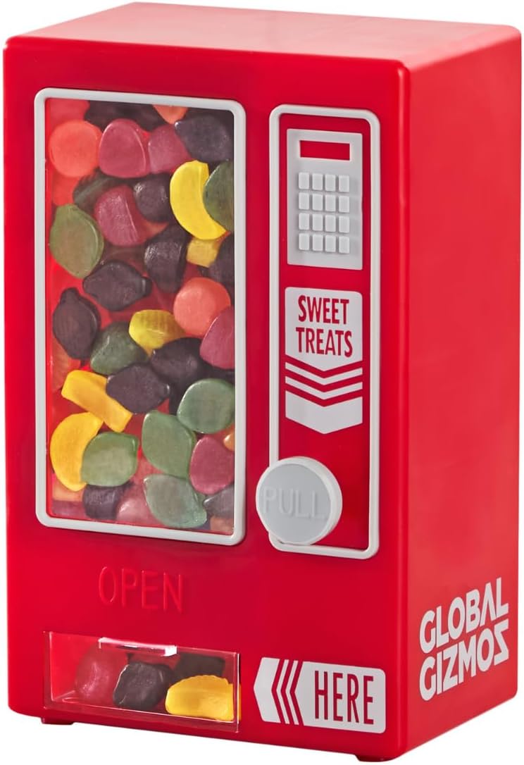 Global Gizmos 50800 Retro Style Sweet Vending Machine/Kids Candy Dispenser/No Batteries Needed
