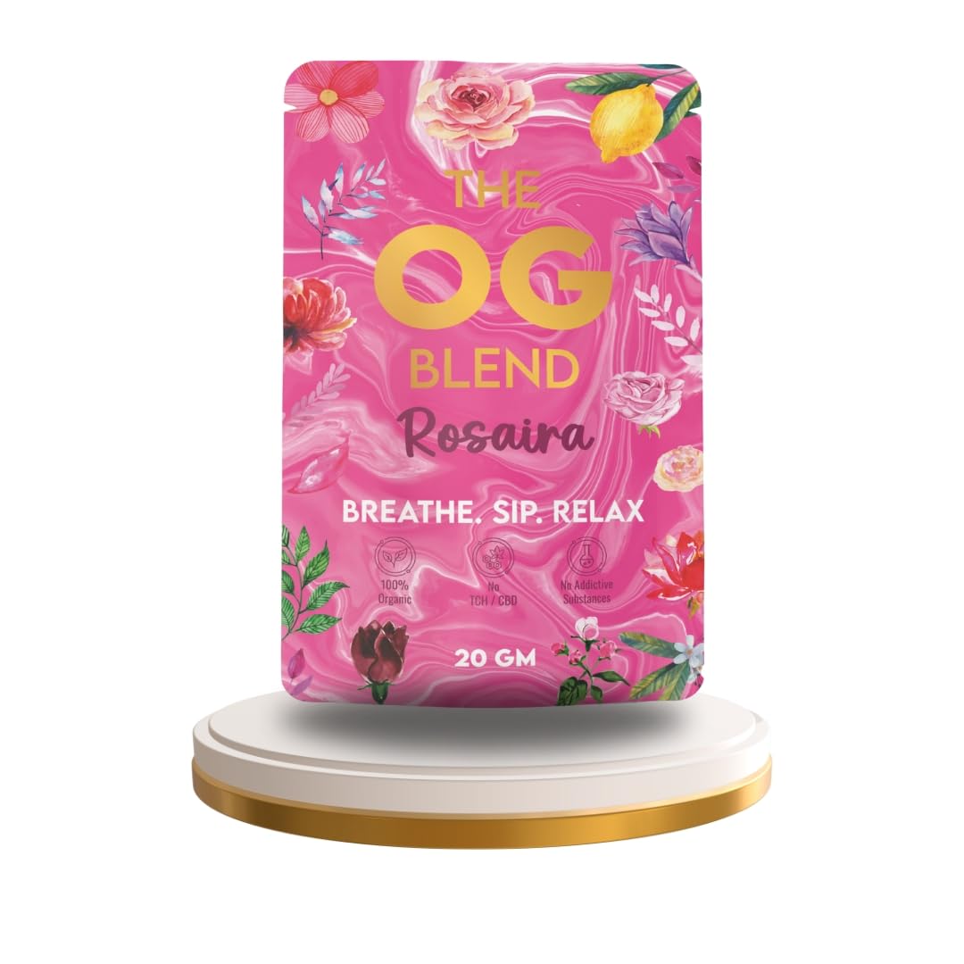 The OG Blend ROSAIRA Herbal Smoking Pre-Mix, 100% Tobacco-Free, Non-Addictive Natural Alternative, 20 g-picture-10