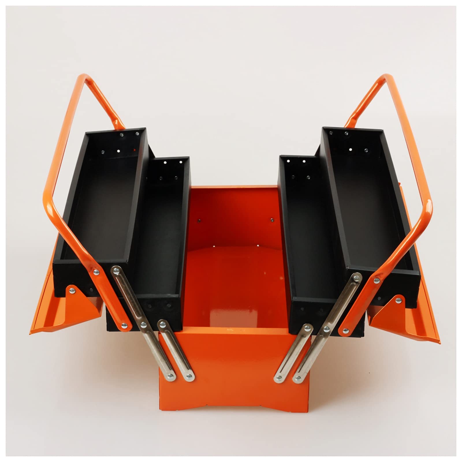 Cassetta Portautensili Cassa utensili in ferro pieghevole multi-strato riparazione portatile Case elettricista per uso domestico Organizzatori hardware per uso domestico e cassapancio portatile Casset