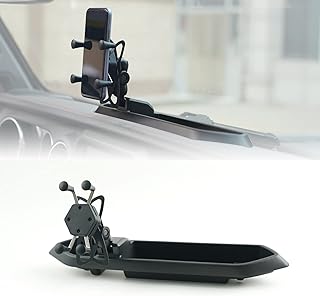 LitMiRaCle Jeep Wrangler JL Phone Holder with Storage Case, Phone Mount,Dash Tray Phone Holder for Jeep Wrangler 2018/2019/2020/2021/2022 JL JLU Accessories