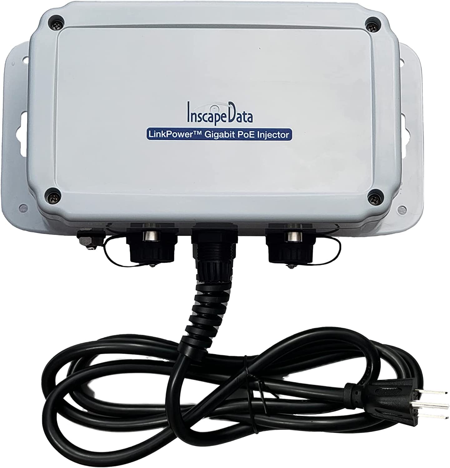 Inscape Data PIS2060 IP67 Outdoor 2-Port Gigabit PoE Injector | 802.3bt | 60W | Plug & Play | 3-Year Warranty