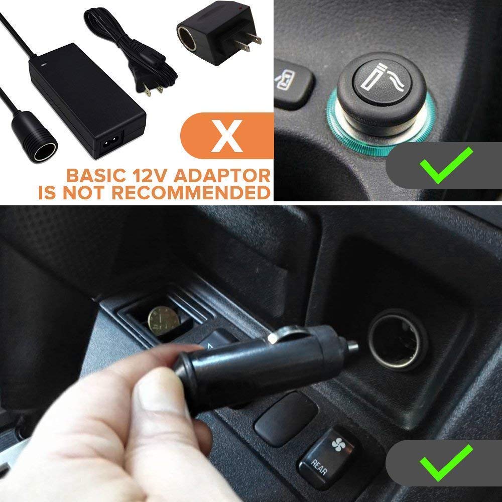 Pompa ad aria elettrica, 20 PSI, pompa elettrica multifunzione, funzione automatica a due stadi, funzione di spegnimento automatico, 12 V, per materassi ad aria, gonfiabili, tenda