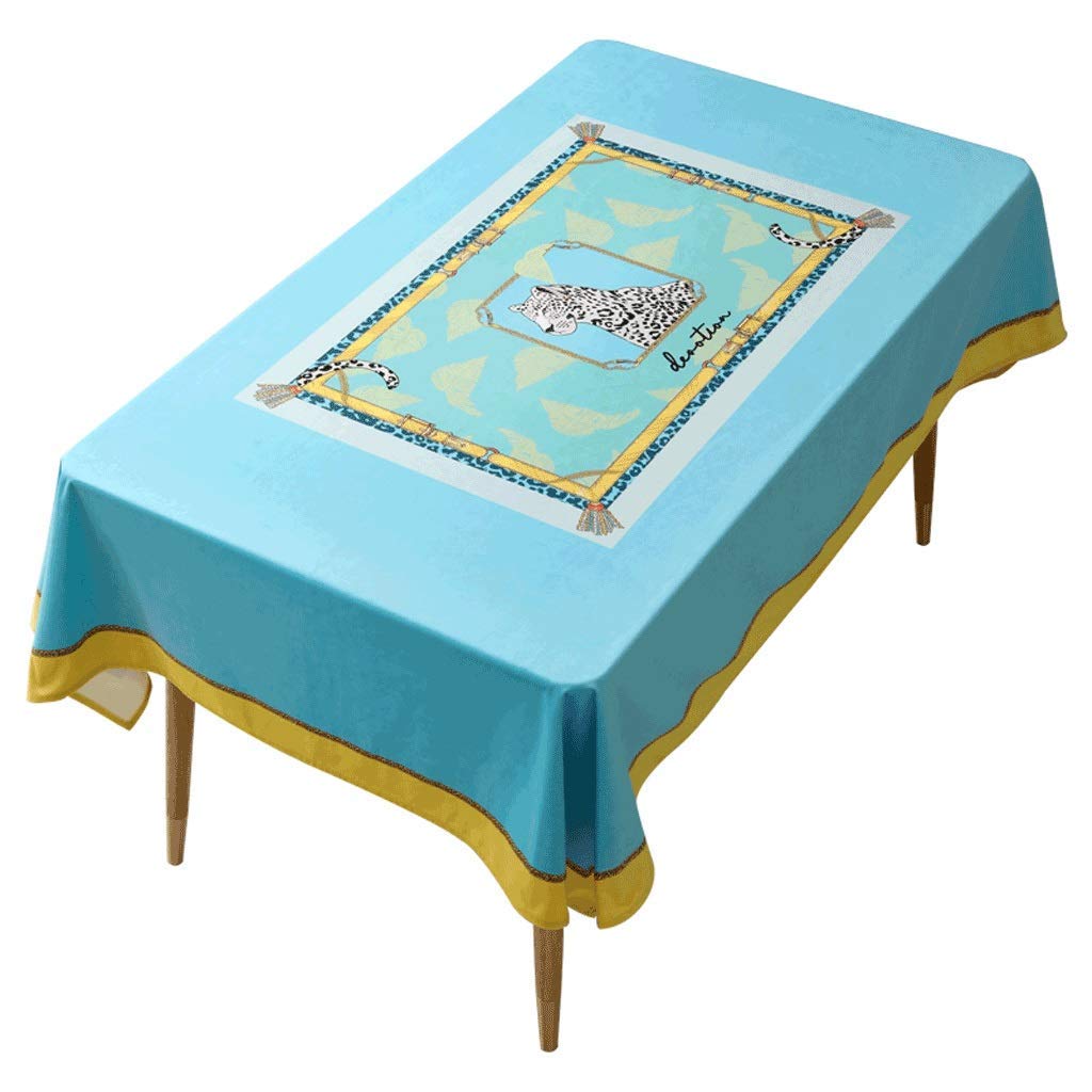 Nappe de salle à manger haut de gamme en peluche douce rectangulaire 100x140