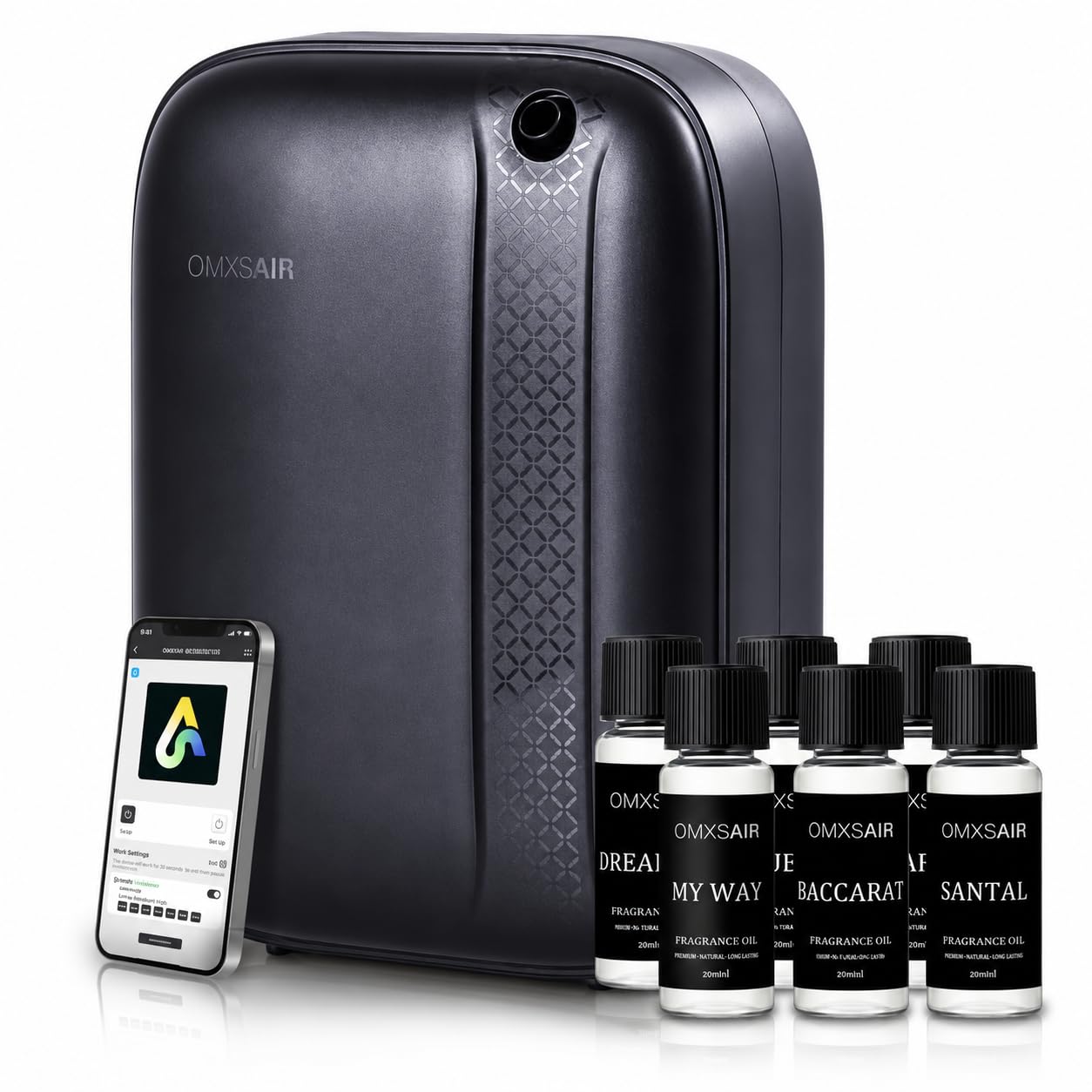 Diffusore di oli essenziali senz'acqua per hotel, include olio profumato Top6, 400 ml/2000 mq, diffusore di profumo per aromaterapia, diffusori di olio per camera da letto, grande stanza, spa, ufficio