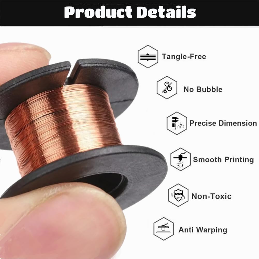 Alambre de Imán Esmaltado de Cobre 0.1mm 12m Reparación
