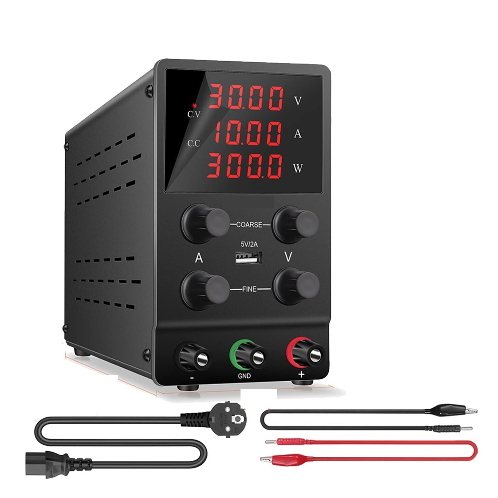 Zasilacz Laboratoryjny Switching Lab Regulowany zasilacz prądu stałego 30 V 10 A Zasilacz ze stabilizowanym napięciem stołowym(30V 10A 4digital-01)