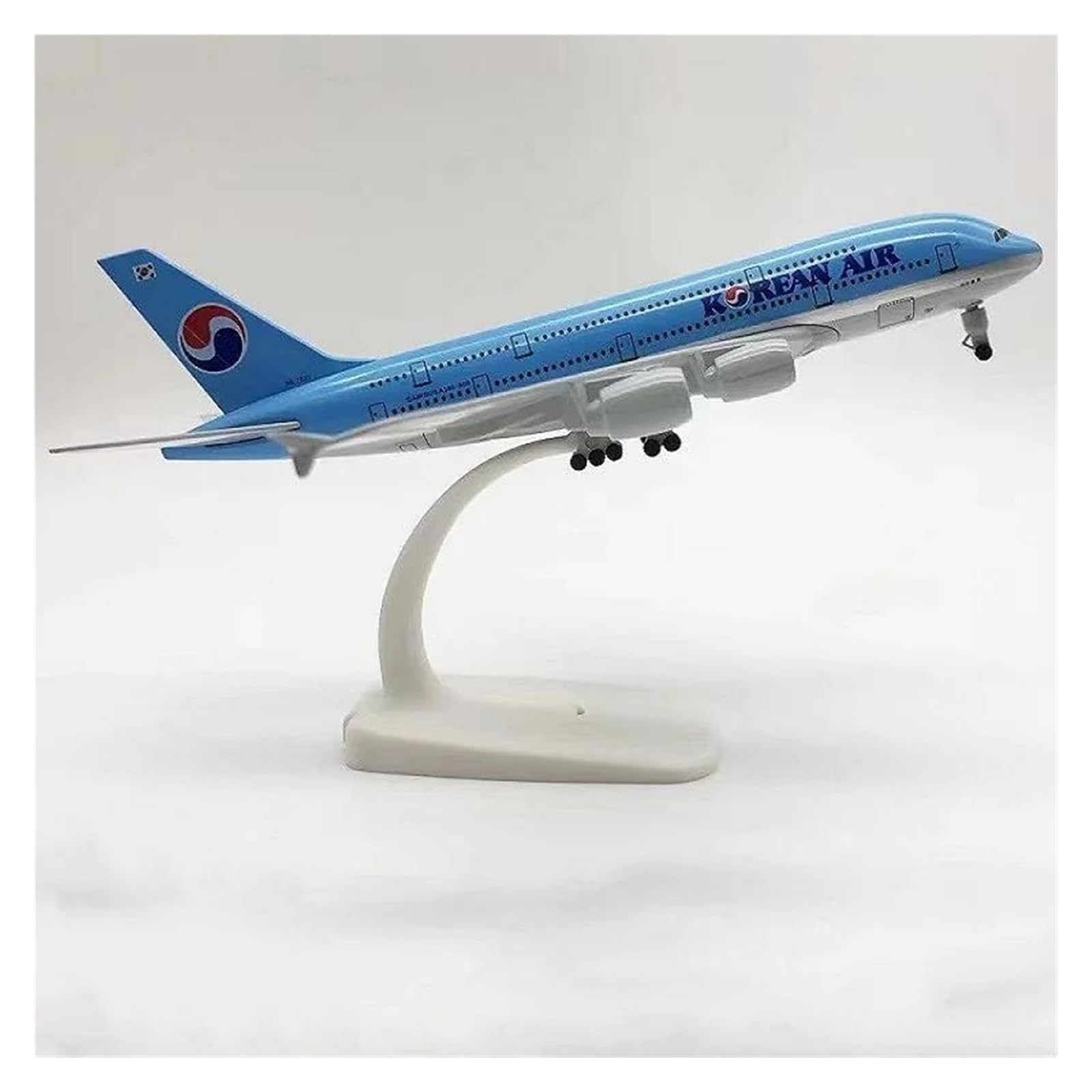 Modello In Lega Di Metallo Da 20 Cm Per Aereo Coreano Airbus 380 A380 Pressofuso Con Ruote Modello di Aereo in lega