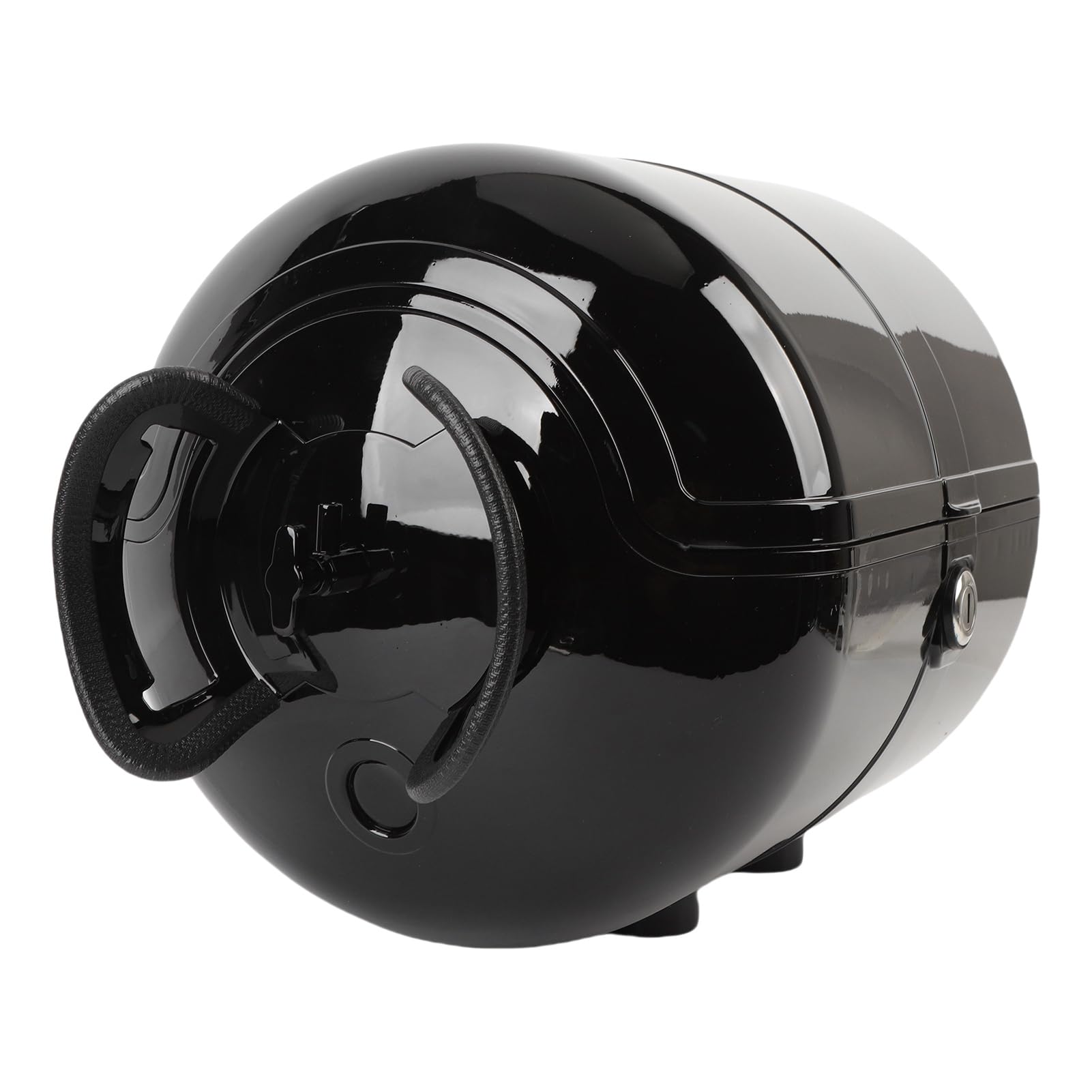 Coffre Moto 28L Top Case, Coffre de Rangement Étanche avec (Black)