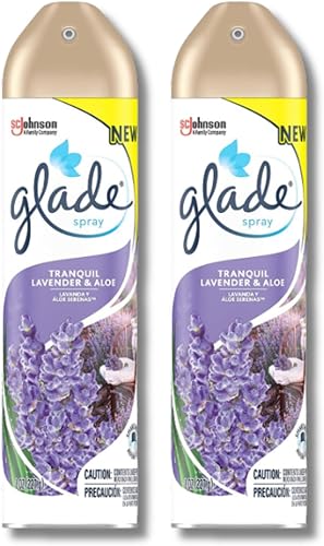 GLE Glade - Ambientador, aerosol para habitación, lavanda tranquila y aloe, 8 onzas, 2 paquetes disponible en Yaxa Colombia