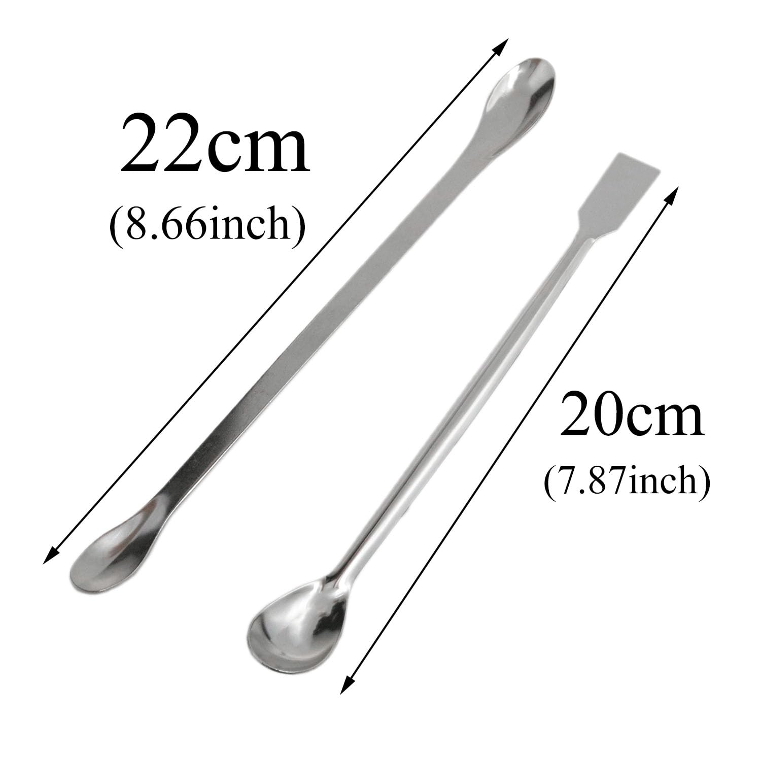 yukata 5 Piece Stainless Steel Lab Spatulas and Micro Sampling Spoon Set — Amazon image 5