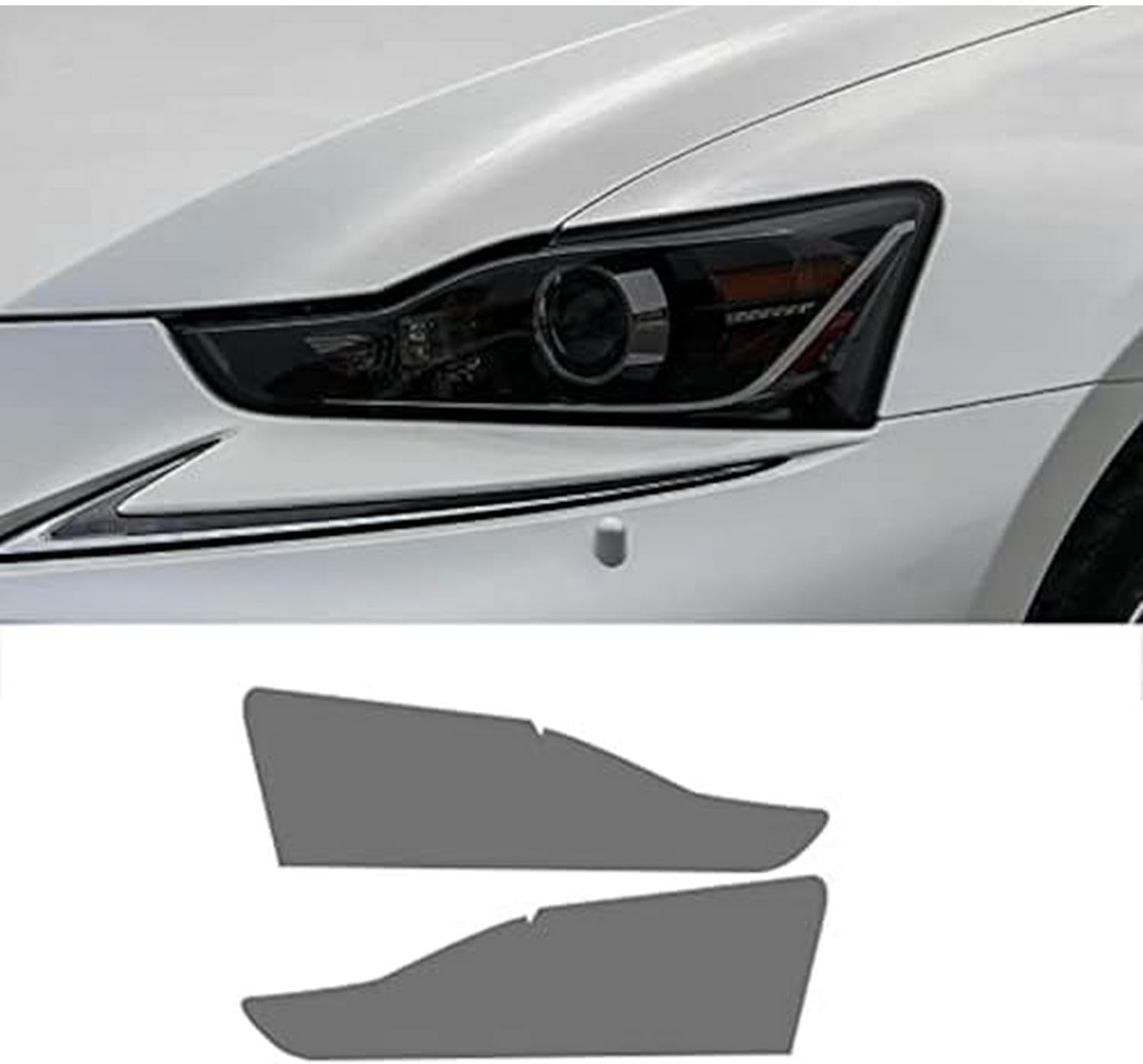 SamLng Car Front Light Film for Lexus XE30 2016-2020 Car Headlight Protective Film Front Light Transparent Blackened TPU Sticker Car Accessories Car Headlight Protective Film