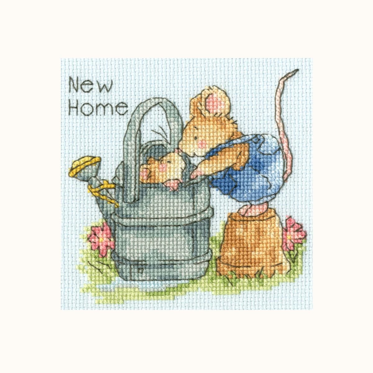 Bothy Threads  greating card counted cross stitch kit ""Welcome Home"", XGC37, 10x