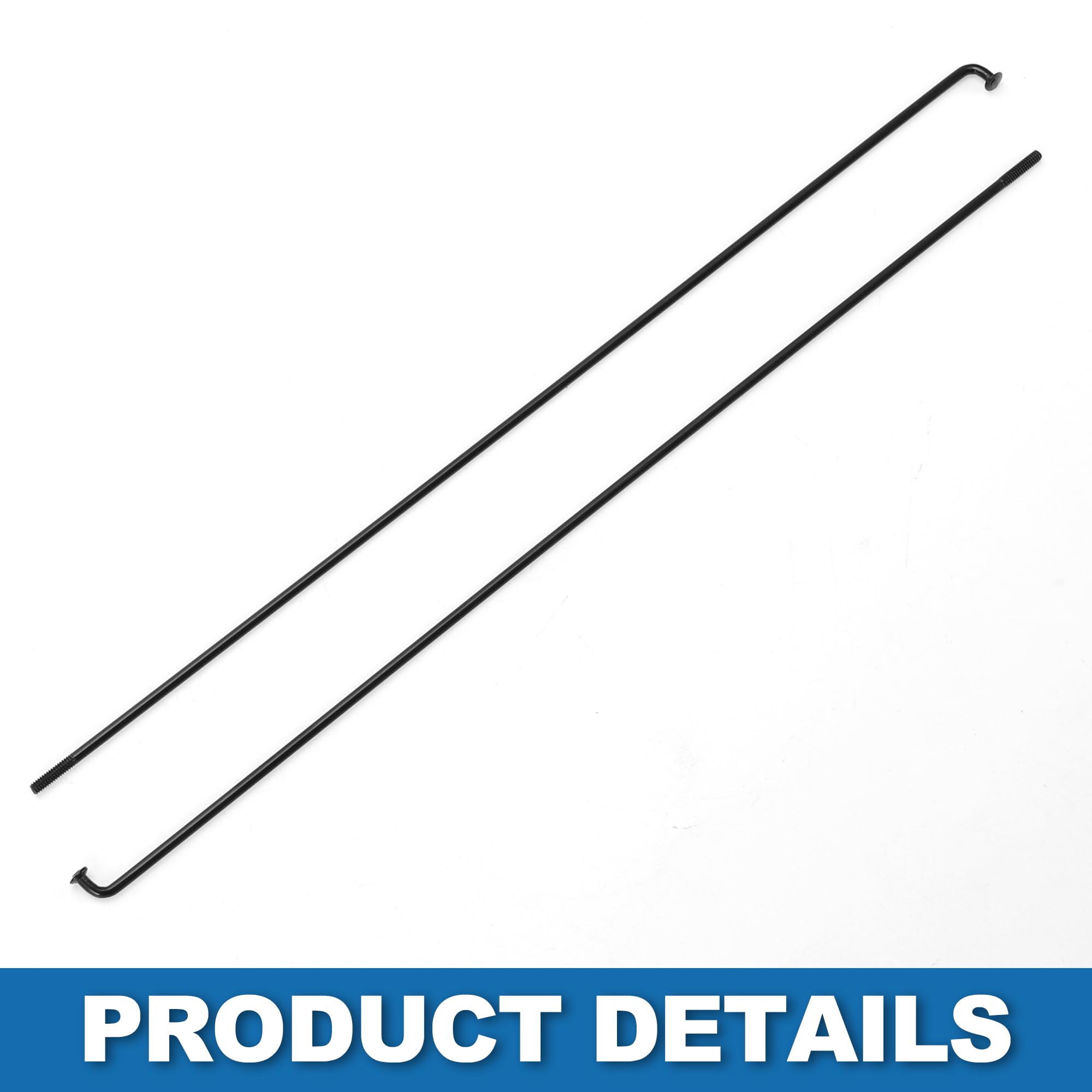 A ABSOPRO Szprychy rowerowe 14 g 210 mm szprychy do roweru górskiego stalowe, czarne, 36 szt