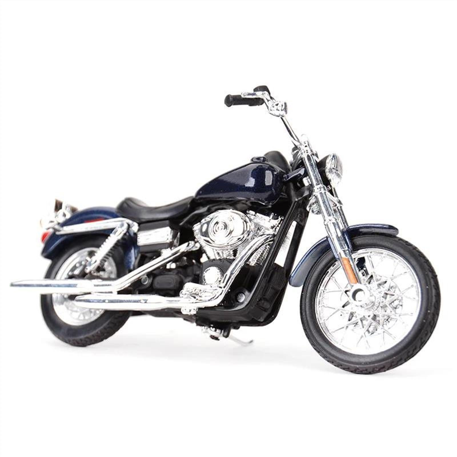 SEYXF Motorbike Toy Motorcycle Model Toy Collection 1:18 for Harley for Davidson FXDBI for Dyna Street Bob 2006(Blue)