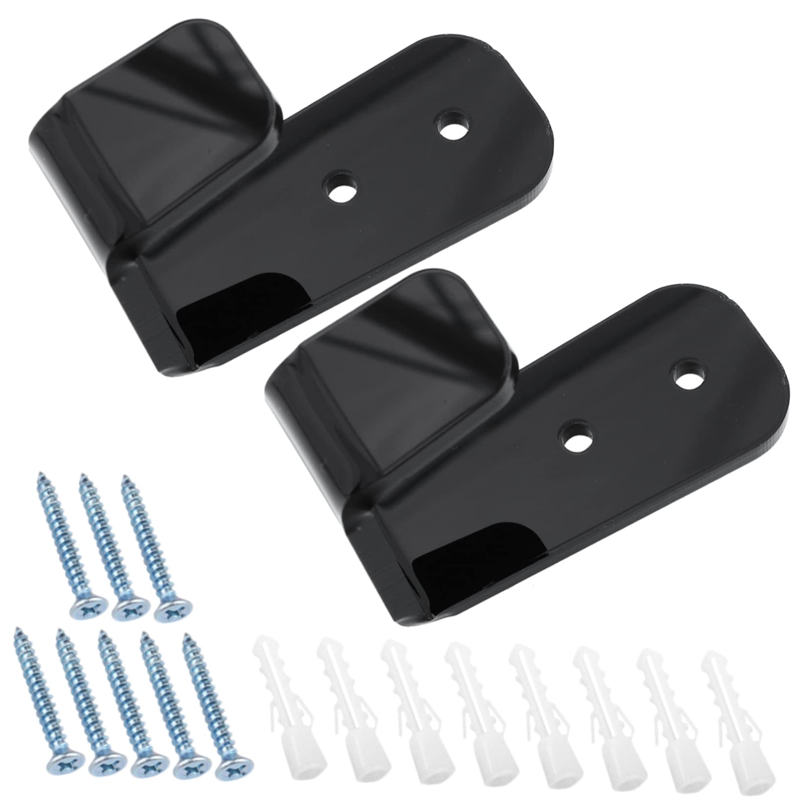 NAMOARLY 2 Sets Ski Poles and Hockey Stick Hanging Racks Durable Wall Mounted Storage for Fishing Rods and Trekking Poles for Home Organization and Decoration