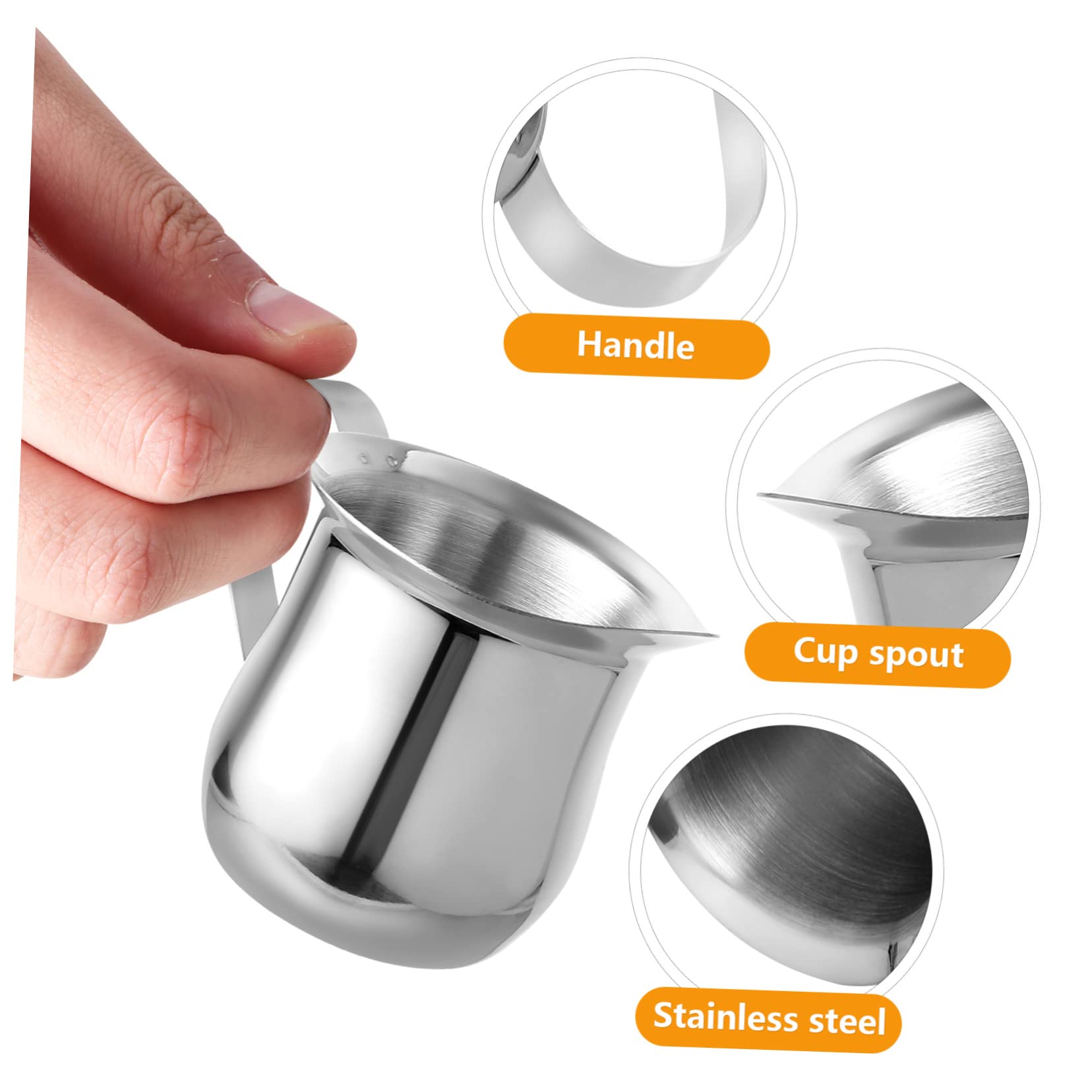 jojofuny 9piezas Taza Espumadora De Leche Inoxidable De Jarras Para Café Espresso Tazas De Leche Para Espumar y