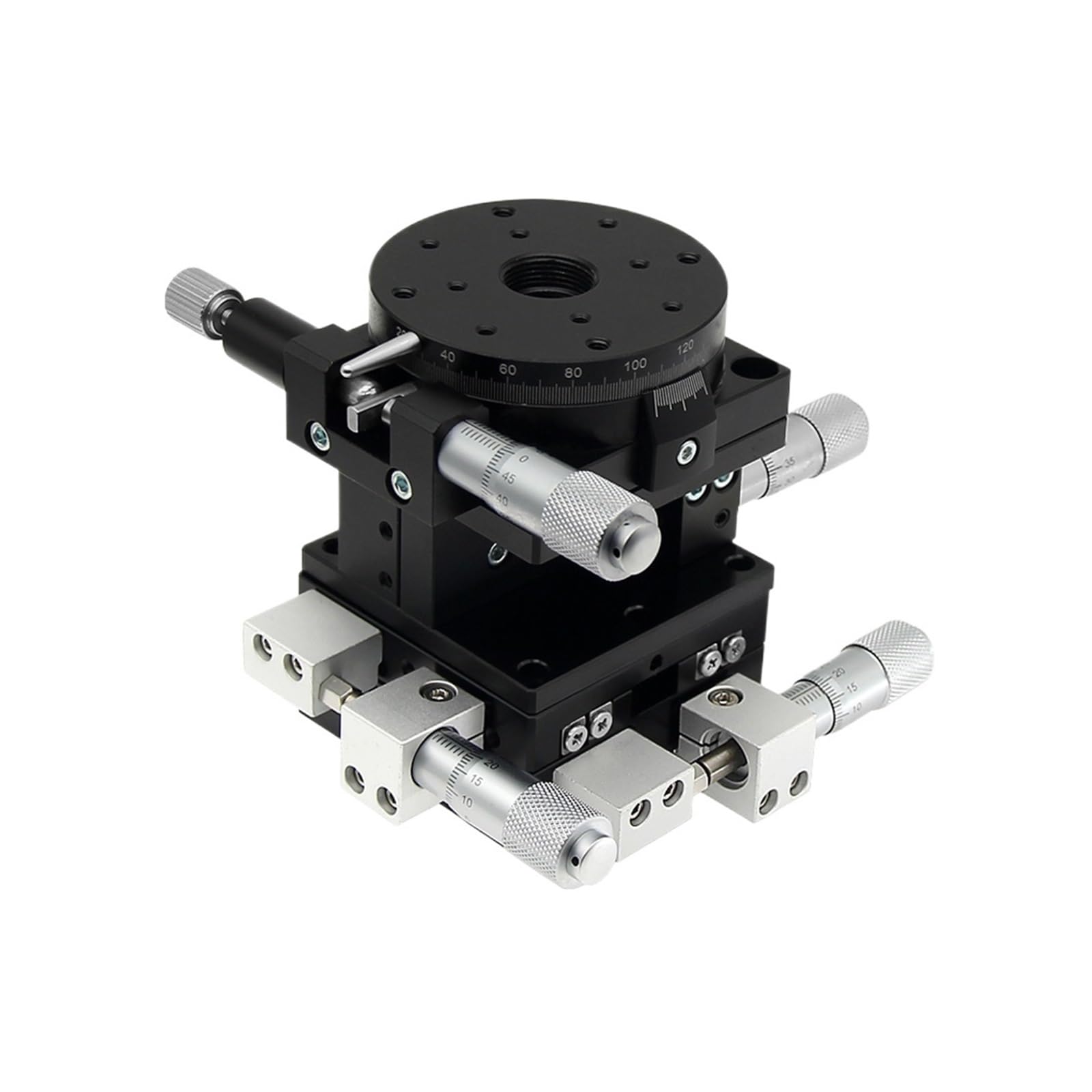 IGNVXMGKP Axis Manual Mi/ni Displacement Platform 40/60mm Micrometer Linear Stage XY/Z/R Axis for Machine Workshop(LGTP60-L)