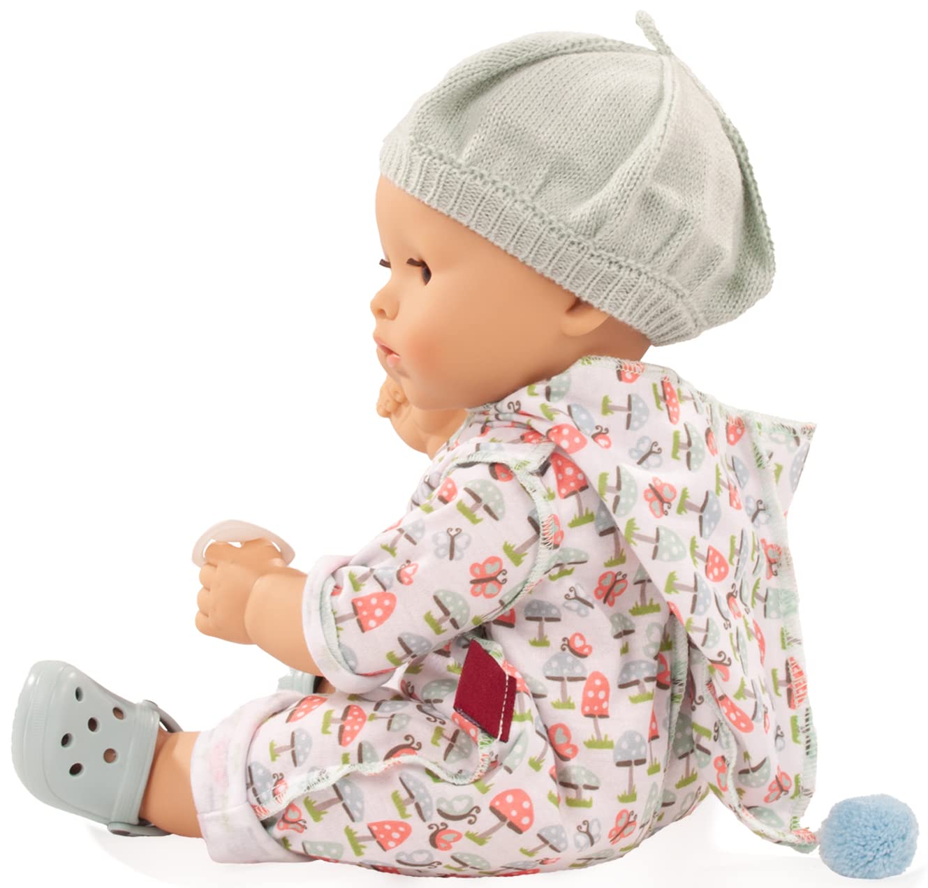 Götz 2318048 Maxy Aquini Glückspilz Puppe 42 cm Badepuppe 8-TLG | für Kinder ab 3 Jahren, Babypuppe, braune Schlafaugen, Hartkörper, Kapuzenanzug, Badetuch, Wasserspritztier