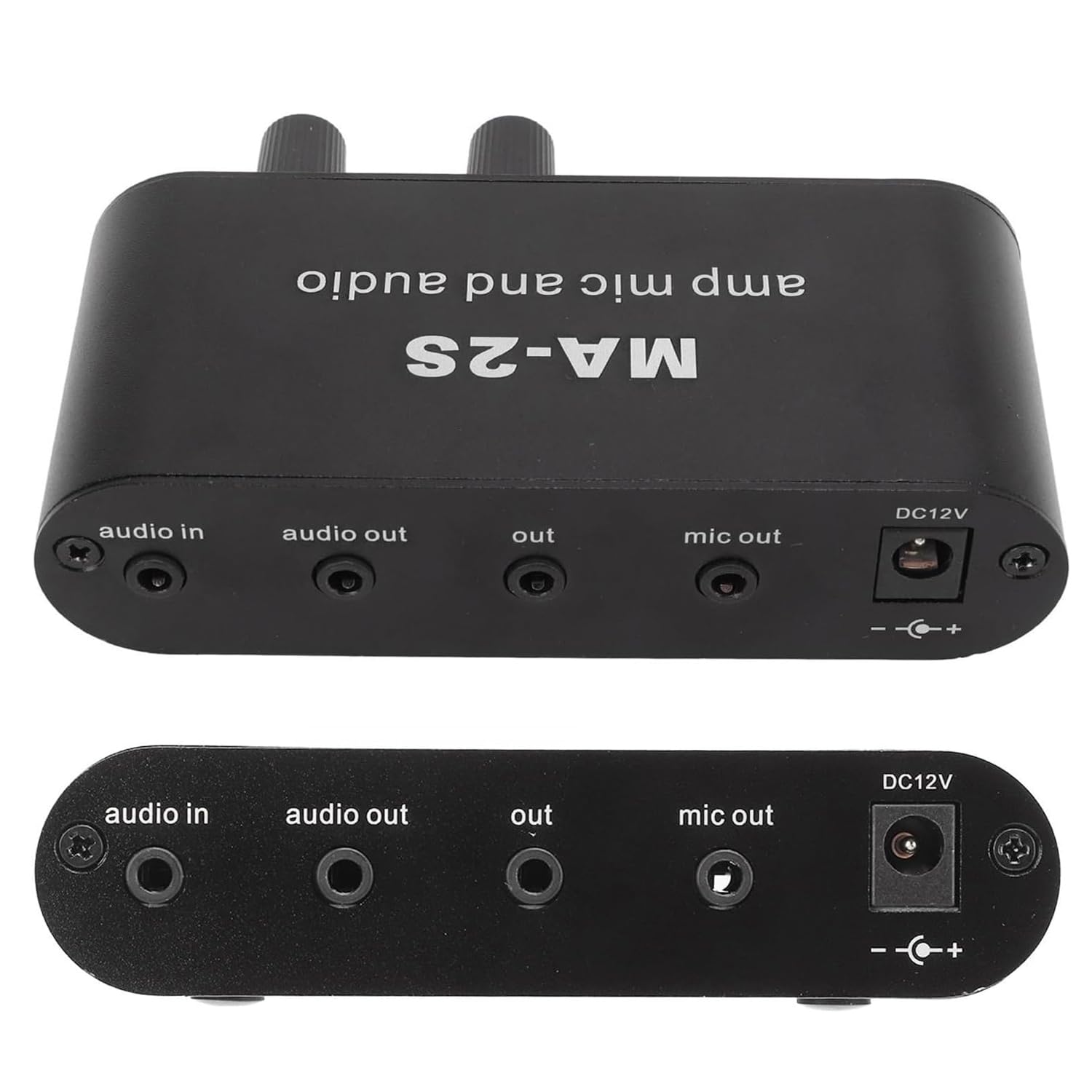Stereo-Audio-Vorverstärker, 3 Ausgangsanschlüsse Audio-Mikrofonvorverstärkermodul Kopfhörer-Reglerverstärker Dual-Op 3,5-mm-Schnittstelle Universal, Für Besprechungen Und Lautsprecher