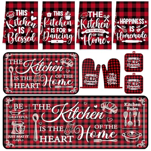 Fourluoo 10 Pcs Farmhouse Kitchen Decor and Accessories Set 4 Kitchen...