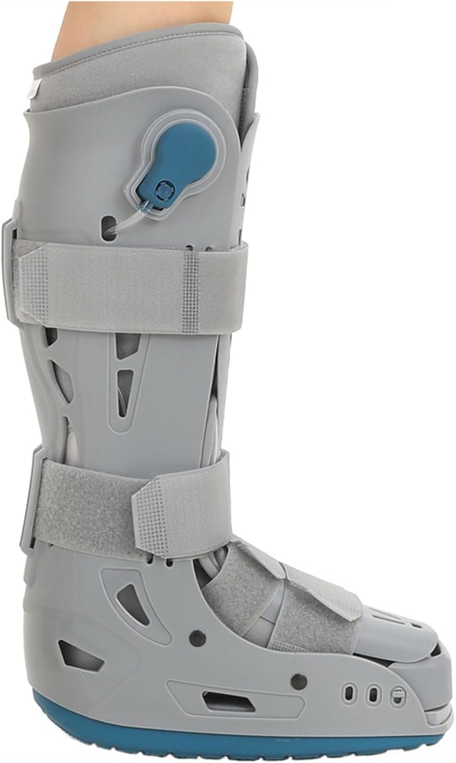 Plantar Fasciitis Night Splint, Inflatable Walking Boot, Orthopedic Sleeping Immobilizer for Ankle Or Foot Sprained Injuries Fracture Boot,Right,L-Right-Large
