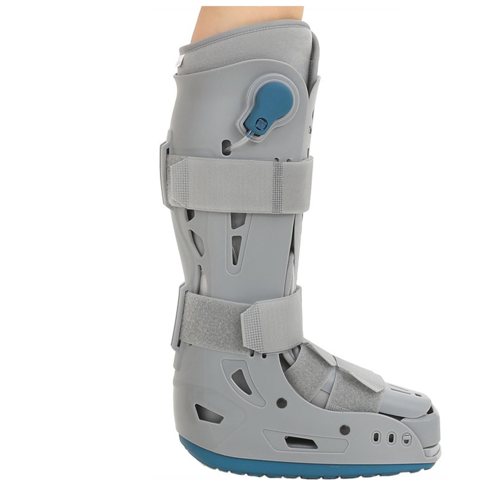 SFKLYU Férula Nocturna para Fascitis Plantar, Bota Inflable para Caminar, Inmovilizador Ortopédico para Dormir en Caso de Esguinces de Tobillo O Pie, Bota para Fracturas,Right,L