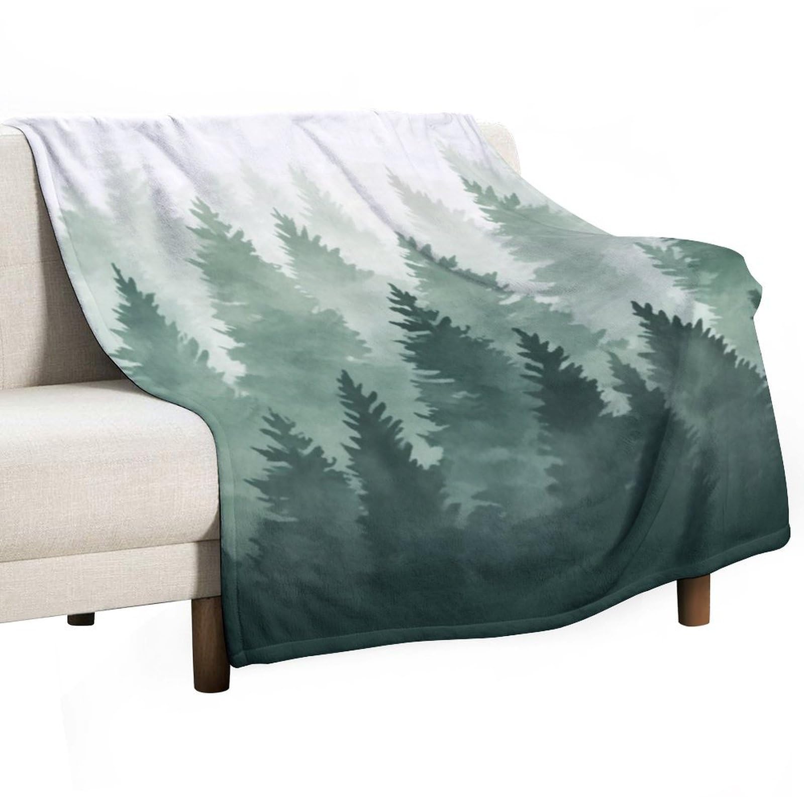 Fir Trees Leaves Throw Blankets Blanket Premium Super Soft Cozy Warm Bed Blanket Couch Decorative Throw Blankets for