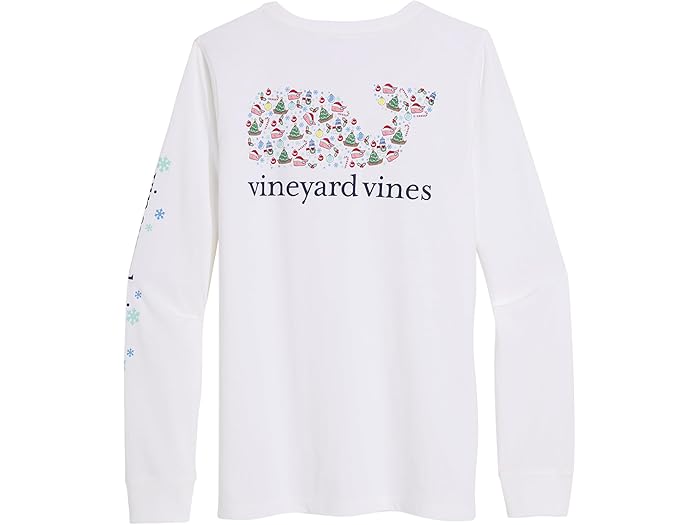 Santa Whale Icon Whale Fill Long-sleeve Pocket Tee - Image 1