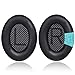 Ruikdly Ohrpolster für Bose QuietComfort 35 ii, Ersatz Ohrpolster für Bose QC35/QC35 ii, Original Ohrkissen Kompatibel mit Bose QC35/QC35 ii Kopfhörern (Schwarz)