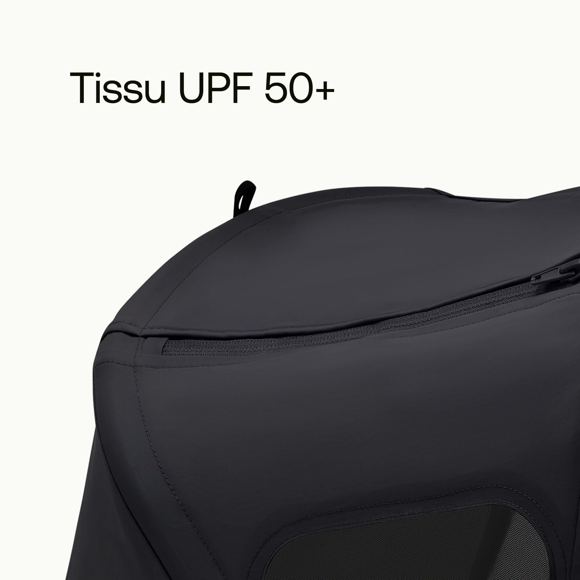 Bugaboo Capote à fenêtres Fox, extensible pour une couverture supplémentaire et une protection solaire optimale, hydrofuge, compatible avec toutes les poussettes Bugaboo Fox/Cameleon 3, nuit noire