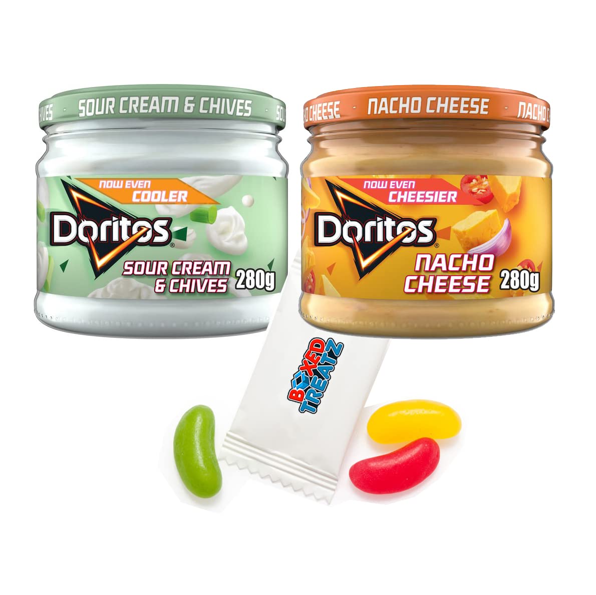 Buy Doritos Dips Assorted Flavours Bundles Nacho Cheese 280g + Sour