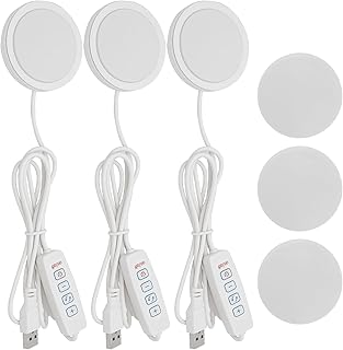 3 Stück 3D-Drucker LED-Lampen-Kit für Bambulab LED Lamp Kit 001 mit 1,5M USB 5V 6400K-4000K-3000K Einstellbar für 001 3D-Gedruckter Schreibtischlampenfuß