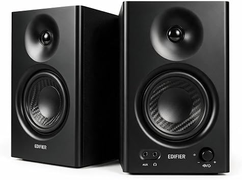 Edifier MR4 Computer Speakers for Desktop PC, 42W Studio Monitors Black