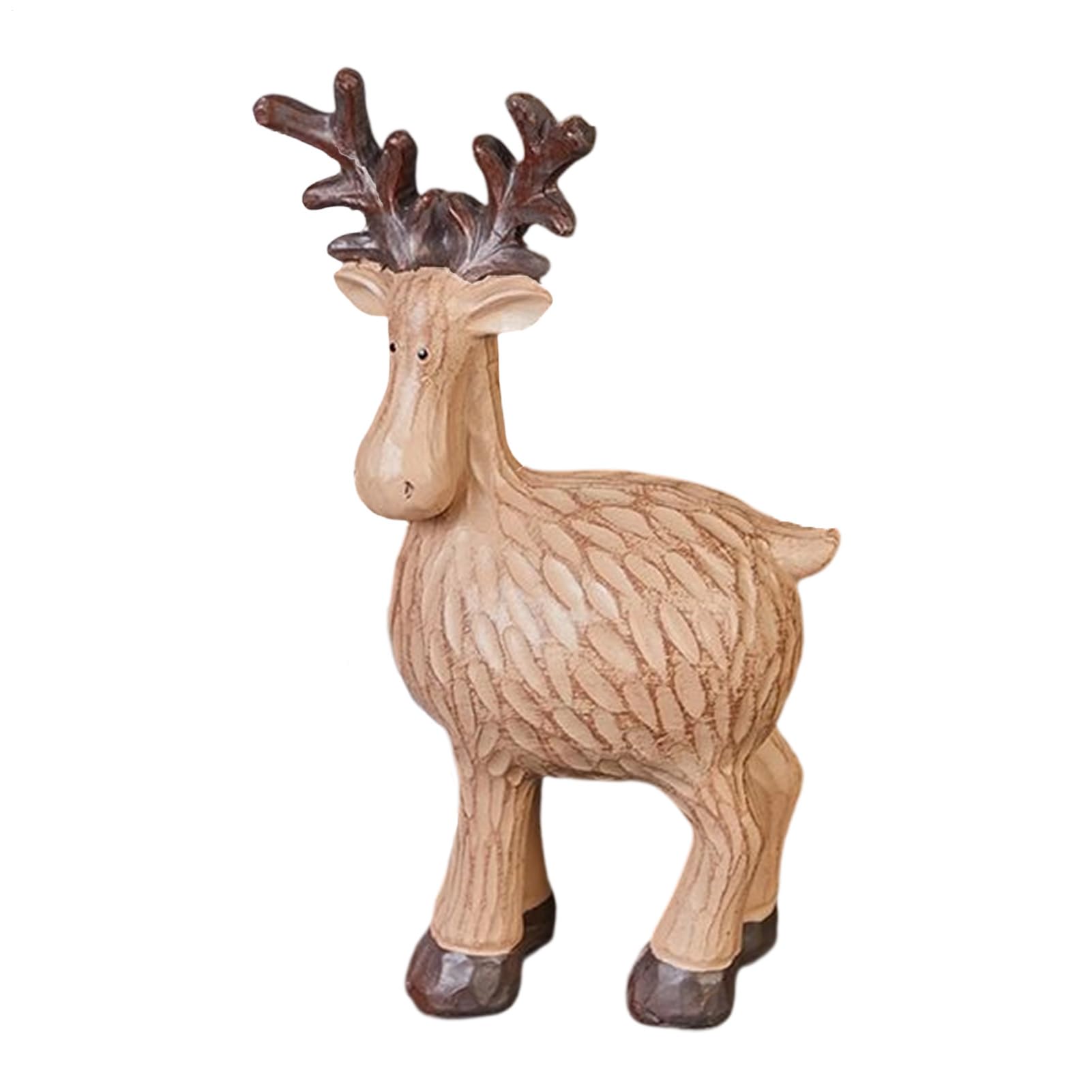 Statue de renne de Noël Generico en résine pour décoration de bureau et étagère