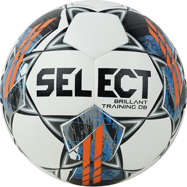 SELECT Unisex Adult Brilliant Train WHT-BLK_5 Footballs, White, 5