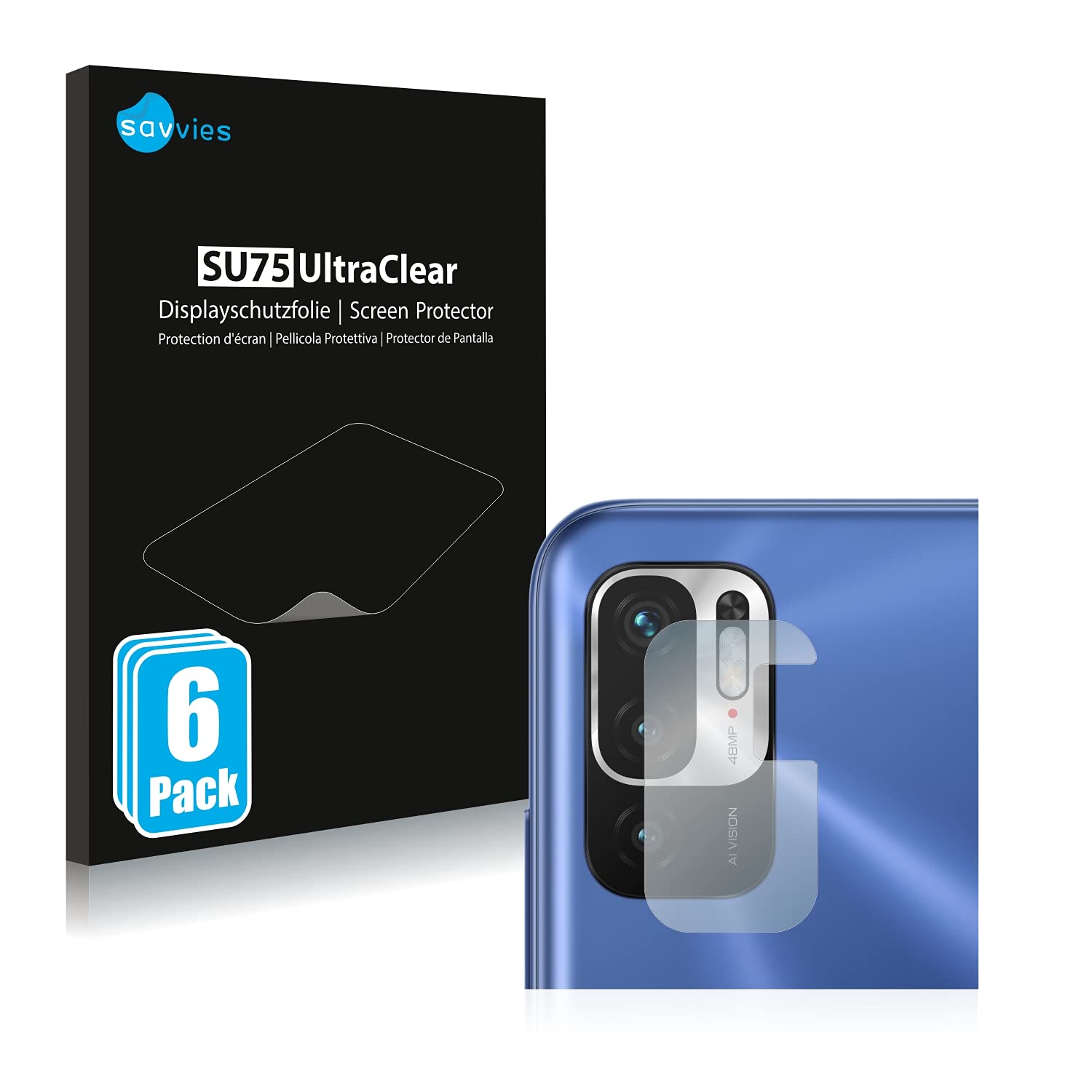 savvies 6-Piece Screen Protector for Motorola One Fusion Plus