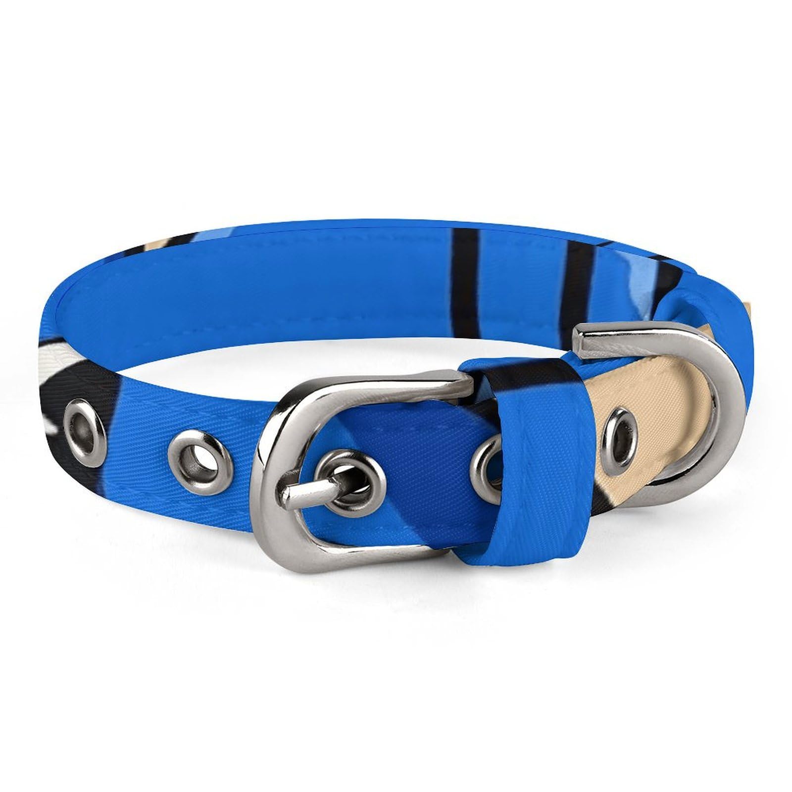 Collier réglable pour chien et chat avec motif imprimé requin rigolo